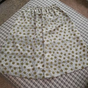 Handmade Vintage Silky Animal Print Skirt